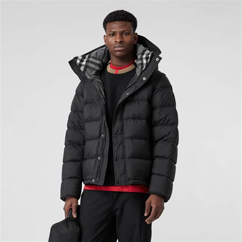 burberry puffer coat men's|burberry detachable hood puffer coat.